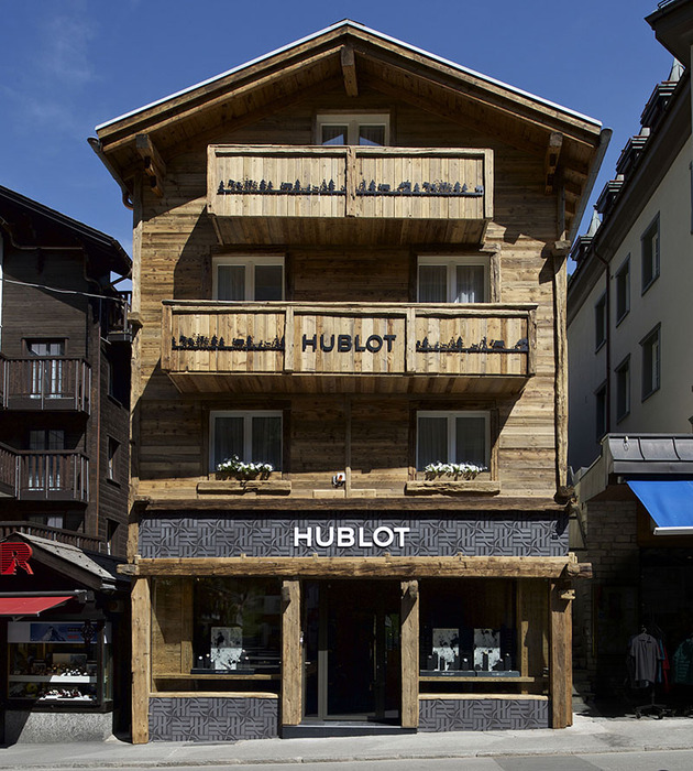 HUBLOT 策馬特專賣店外觀。
